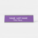 Search for purple name plates Minimalist