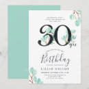 Search for 30 birthday invitations Botanical