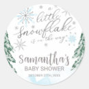 Search for snowflake invitation stickers A little snowflake