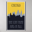 Search for chicago skyline posters Vintage