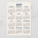 Search for business card calendars 2027