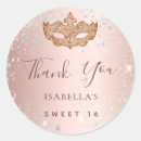 Search for masquerade sweet 16 stickers Pink