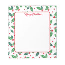 Search for holiday notepads Holly