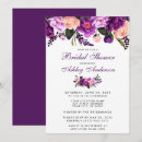 Search for violet bridal shower invitations Purple