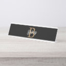 Search for metallic gold name plates Girly