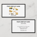 Search for backhoe business cards Excavator