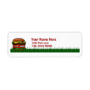 Search for hamburger return address labels Picnic
