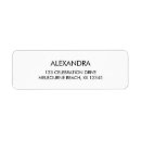 Search for hand lettered return address labels Black and white