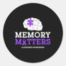 Search for alzheimers purple ribbon stickers Alzheimer month