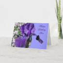 Search for purple iris flower birthday cards Mum