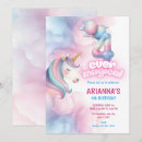 Search for unicorn 4th birthday invitations Fairytale