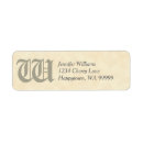 Search for parchment return address labels Antique