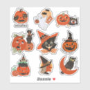 Search for cat owl stickers Pumpkin