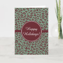 Search for animal print christmas cards Green