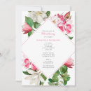 Search for white flowers christening invitations Botanical