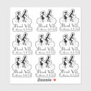 Search for bicycle wedding stickers Black