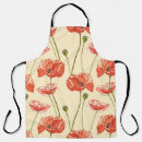 Search for red poppies aprons Pattern