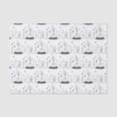 Search for moon and stars tissue paper Black