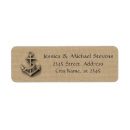 Search for rustic anchor return address labels Vintage