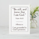 Search for psalm cards Be still and know