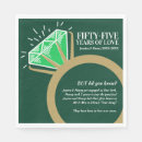Search for 55th anniversary napkins Green