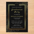Search for design square graduation invitations Gold