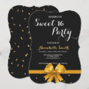 Search for black and gold sweet 16 invitations Typography