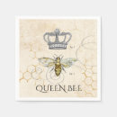 Search for queen bee napkins Bumblebee