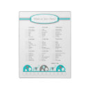 Search for baby shower notepads Elephant