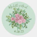 Search for pink and green wedding stickers Floral