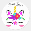 Search for unicorn thank you stickers Animal