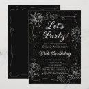 Search for formal event invitations Black and white