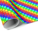 Search for rainbow stripes wrapping paper Bright
