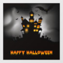 Search for scary halloween signs Window cling