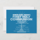 Search for christian first communion invitations Blue