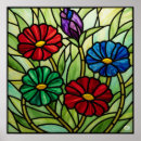 Search for glass mosaic posters Flowers
