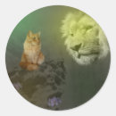 Search for curious cat stickers Fluffy