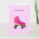 Search for roller skate birthday cards Pink