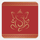 Search for red indian stickers Ganesh