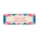 Search for blue flowers return address labels Summer