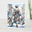 Search for shoppers postcards Watercolor