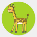 Search for giraffe cartoon stickers Animals