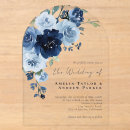 Search for blue rose wedding invitations Qr code