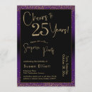 Search for purple surprise party invitations Glam