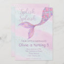 Search for splash birthday invitations Girl birthday party