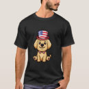 Search for 4th of july golden retriever tshirts Dog