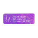 Search for purple monogram return address labels Violet