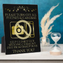 Search for no phones at wedding signs Gold