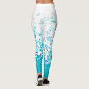 Search for music notes leggings Blue