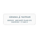Search for couples return address labels Calligraphy
